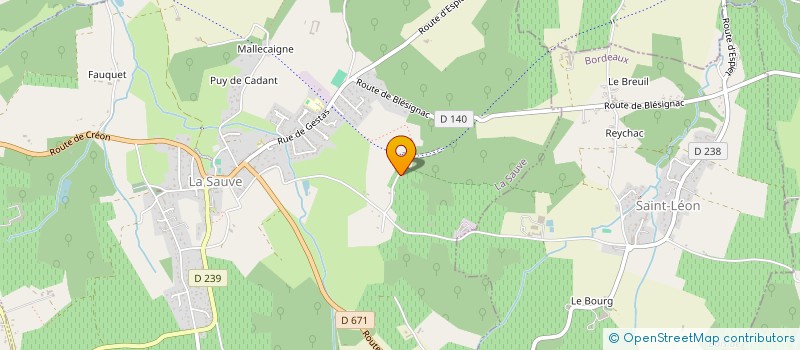 localisation de l'entreprise DATA&BI SOLUTIONS  LA SAUVE