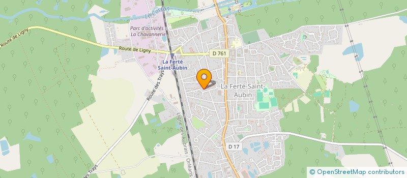 localisation de l'entreprise DATA BUSINESS à LA FERTE-SAINT-AUBIN