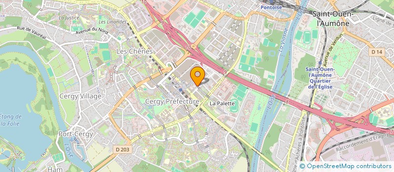 localisation de l'entreprise DATA BUSINESS  CERGY