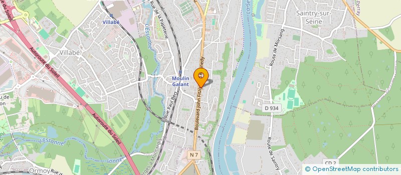 localisation de l'entreprise DATA.COM à CORBEIL-ESSONNES