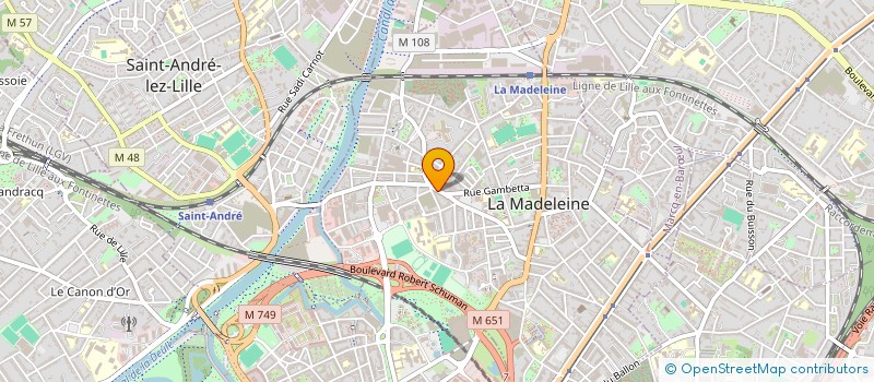 localisation de l'entreprise DATA CRAFTERS LAB à LA MADELEINE