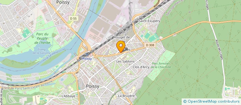 localisation de l'entreprise DATA DIVE CONSULTING  POISSY