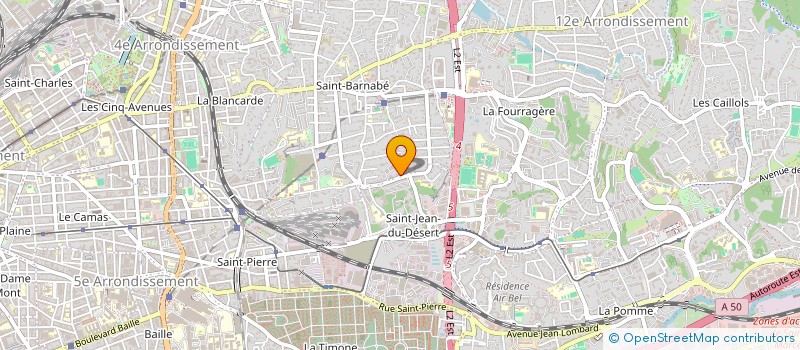localisation de l'entreprise DATA ET COMMUNICATION à MARSEILLE
