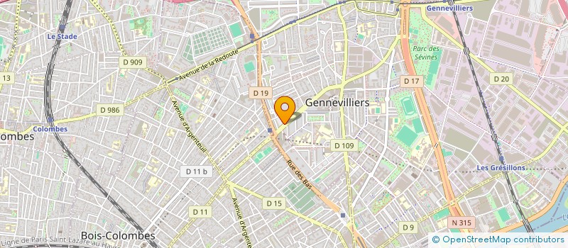 localisation de l'entreprise DATA EXPERTS  GENNEVILLIERS