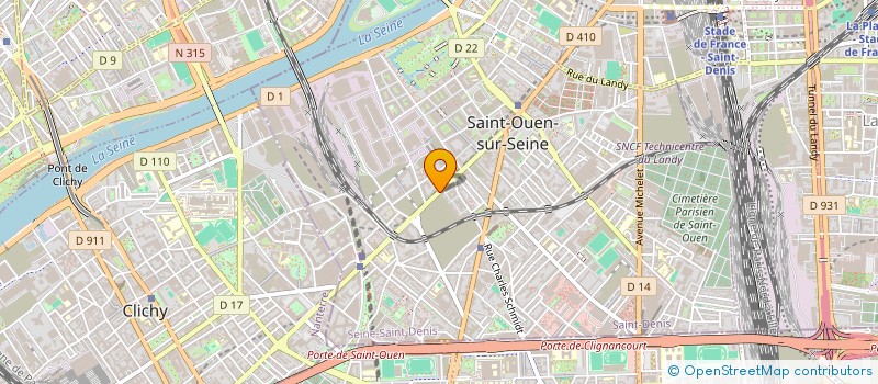 localisation de l'entreprise DATA FLUMEN  SAINT-OUEN-SUR-SEINE