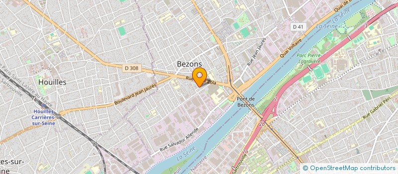 localisation de l'entreprise DATA INFLUENCE  BEZONS