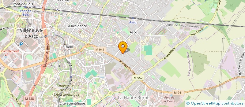 localisation de l'entreprise DATA INNITI à VILLENEUVE-D'ASCQ