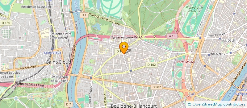 localisation de l'entreprise DATA JAY COLT à BOULOGNE-BILLANCOURT