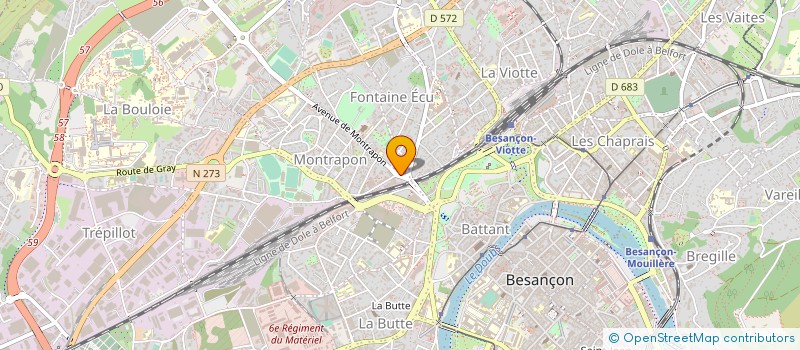 localisation de l'entreprise DATA MUSIC à BESANCON