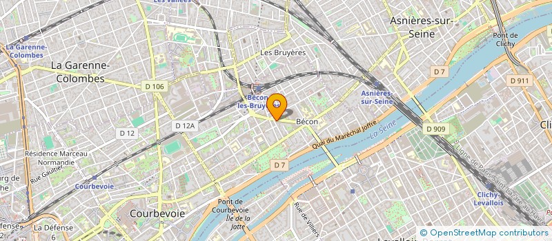 localisation de l'entreprise DATA ORGANISATION SERVICE à COURBEVOIE