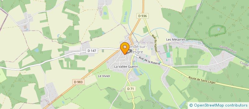 localisation de l'entreprise DATA REFINERS  CONDE-SUR-VESGRE