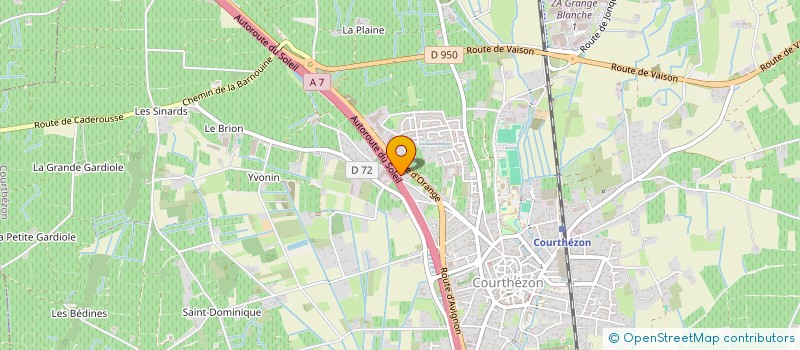 localisation de l'entreprise DATA RESEAUX  COURTHEZON