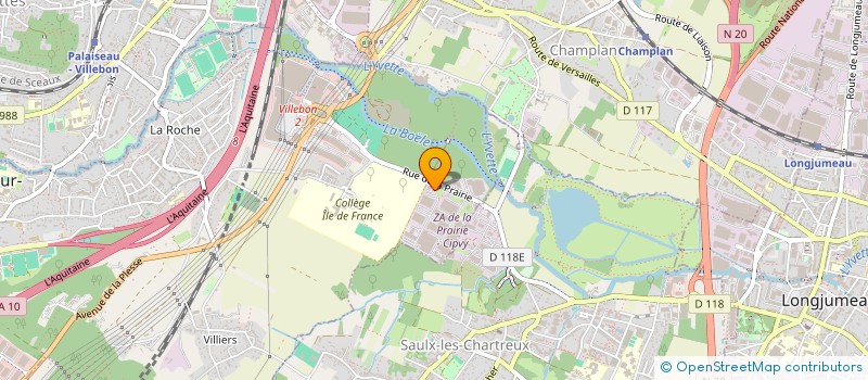 localisation de l'entreprise DATA SERRES à VILLEBON-SUR-YVETTE