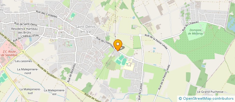 localisation de l'entreprise DATA@SPHERE  SAINT-DENIS-EN-VAL