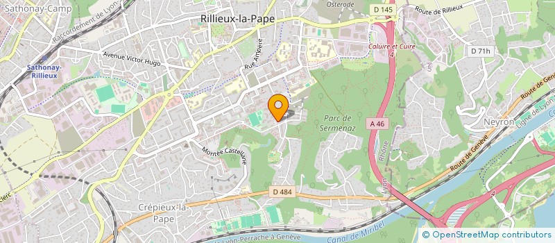 localisation de l'entreprise DATA & STRATEGY  RILLIEUX-LA-PAPE