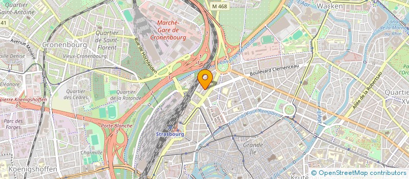localisation de l'entreprise DATA TEAM IMMOBILIER à STRASBOURG