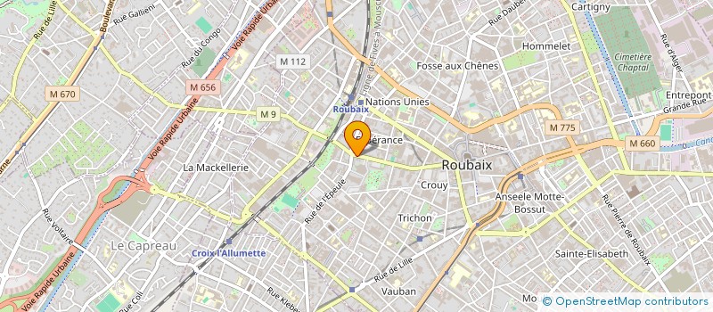 localisation de l'entreprise DATA TODAY  ROUBAIX