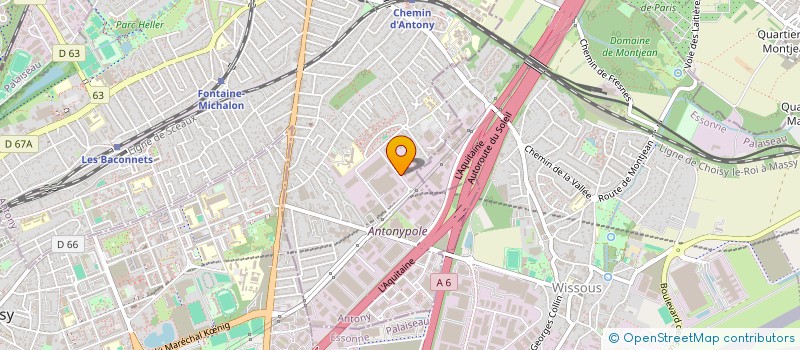 localisation de l'entreprise DATA VIDEO COM à ANTONY