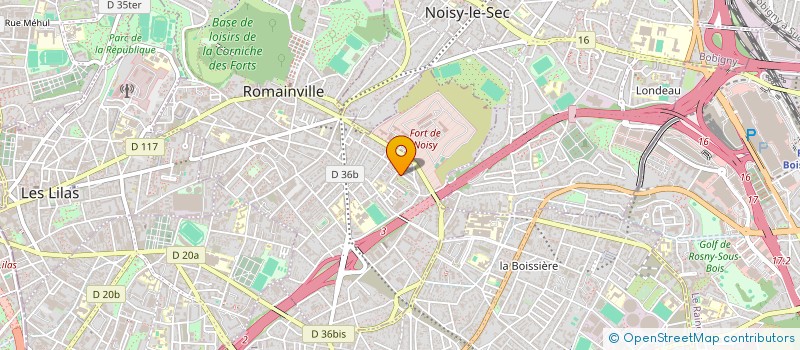 localisation de l'entreprise DATA WEB à ROMAINVILLE