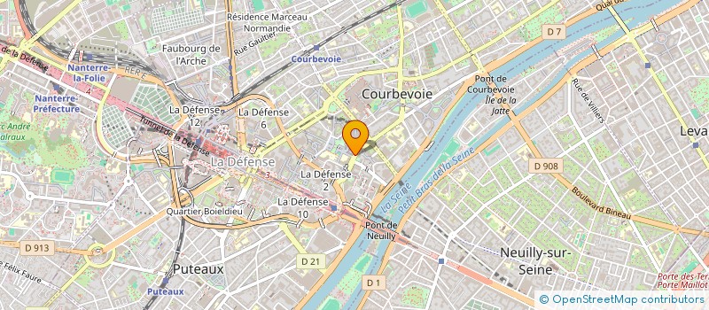 localisation de l'entreprise DATA1-IT  COURBEVOIE