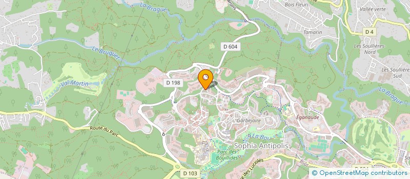 localisation de l'entreprise DATA9 à VALBONNE