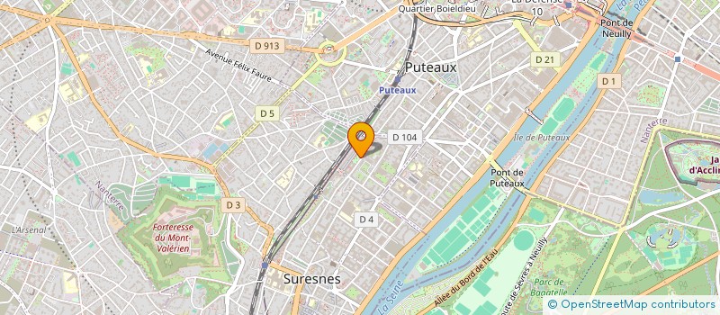 localisation de l'entreprise DATAARC à SURESNES