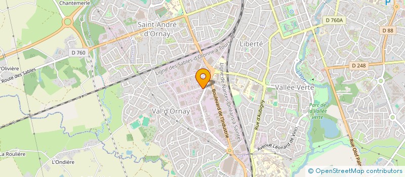 localisation de l'entreprise DATABACK à LA ROCHE-SUR-YON