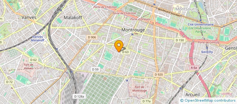 localisation de l'entreprise DATACOLOR à MONTROUGE