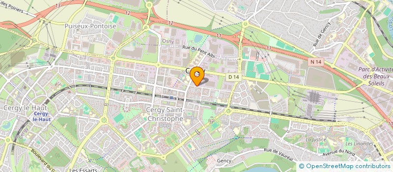 localisation de l'entreprise DATACROSS à CERGY