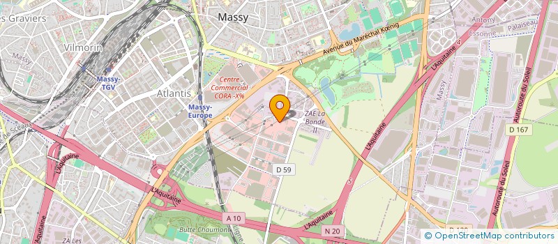 localisation de l'entreprise DATADIS à MASSY
