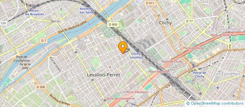 localisation de l'entreprise DATAELL CONSULTING à LEVALLOIS-PERRET
