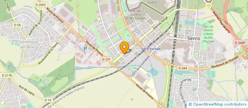 localisation de l'entreprise DATAEUROPE CONSULTING  MONTEVRAIN