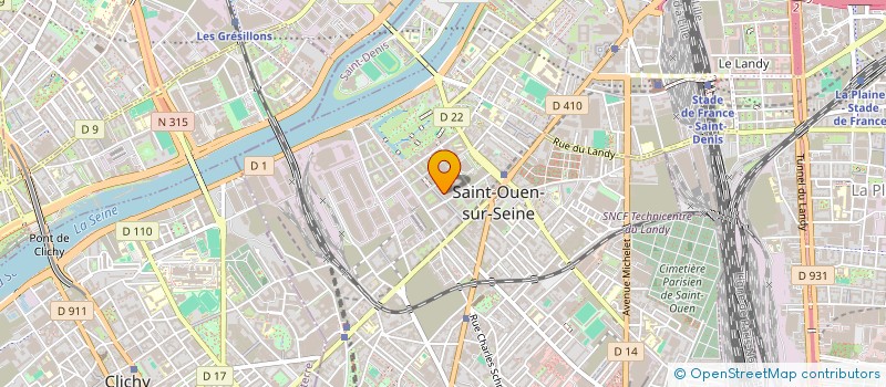 localisation de l'entreprise DATAFLOODER à SAINT-OUEN-SUR-SEINE