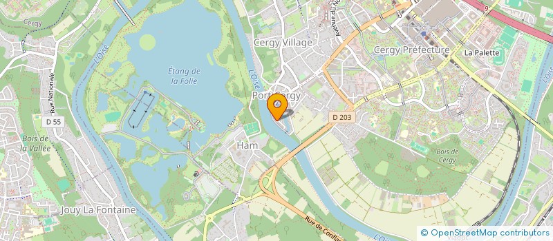 localisation de l'entreprise DATAFLOW  CERGY