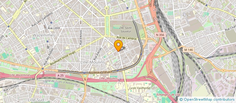 localisation de l'entreprise DATAFRANCE à LILLE