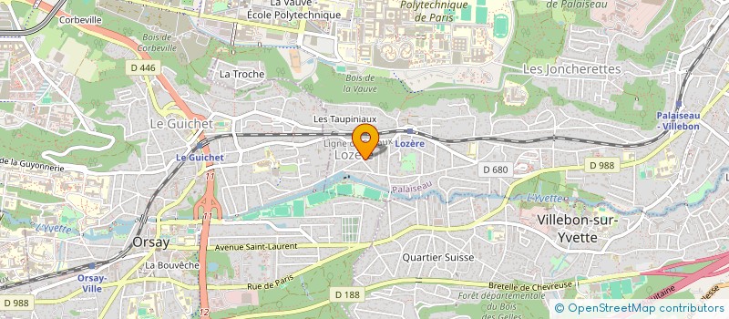 localisation de l'entreprise DATAI COMMUNICATION  PALAISEAU