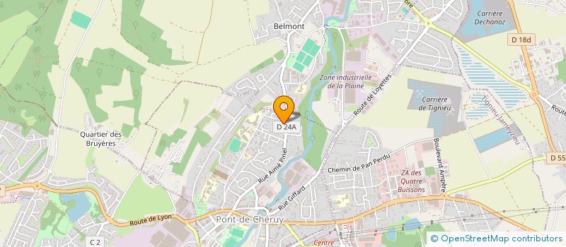 localisation de l'entreprise DATALAG à PONT-DE-CHERUY