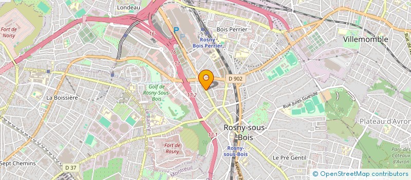 localisation de l'entreprise DATALIKE à ROSNY-SOUS-BOIS