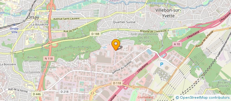 localisation de l'entreprise DATALOGIC REAL ESTATE FRANCE à VILLEBON-SUR-YVETTE