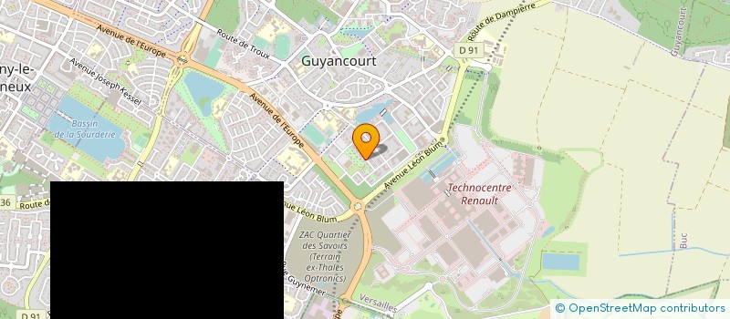 localisation de l'entreprise DATALYD  GUYANCOURT