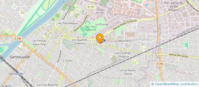 localisation de l'entreprise DATAMASH à SARTROUVILLE