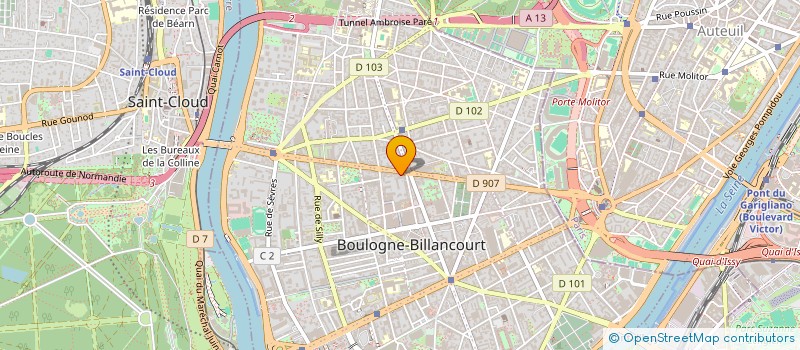 localisation de l'entreprise DATAMIND GROUPE  BOULOGNE-BILLANCOURT