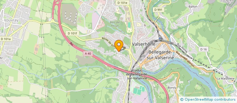 localisation de l'entreprise DATAOMA à VALSERHONE