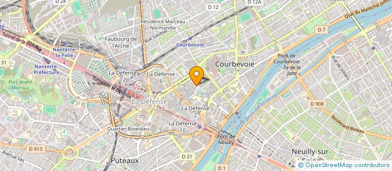 localisation de l'entreprise DATAPACT  COURBEVOIE