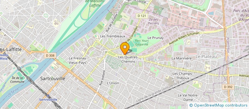 localisation de l'entreprise DATAPEAK ENGINEERING à SARTROUVILLE