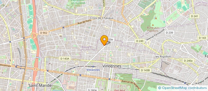 localisation de l'entreprise DATAPRED à VINCENNES