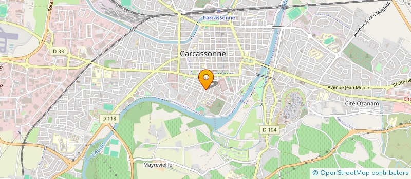 localisation de l'entreprise DATAPROJET à CARCASSONNE