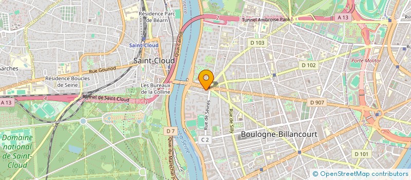 localisation de l'entreprise DATAQWAT ENGINEERING à BOULOGNE-BILLANCOURT