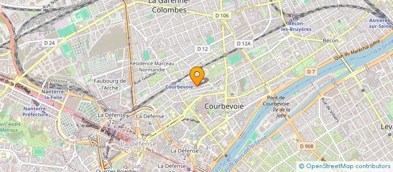 localisation de l'entreprise DATASENSE GROUP à COURBEVOIE