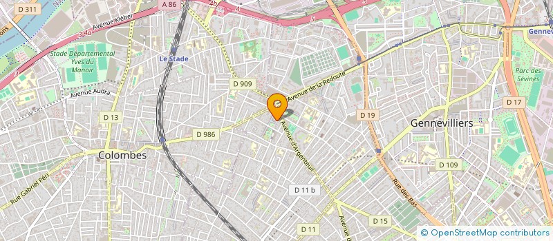 localisation de l'entreprise DATASIDE à BOIS-COLOMBES